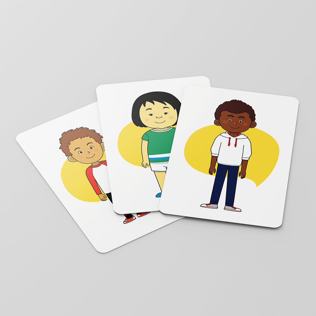 cardgame cards children deck game illustrated psychology therapy Digital Art  ILLUSTRATION 