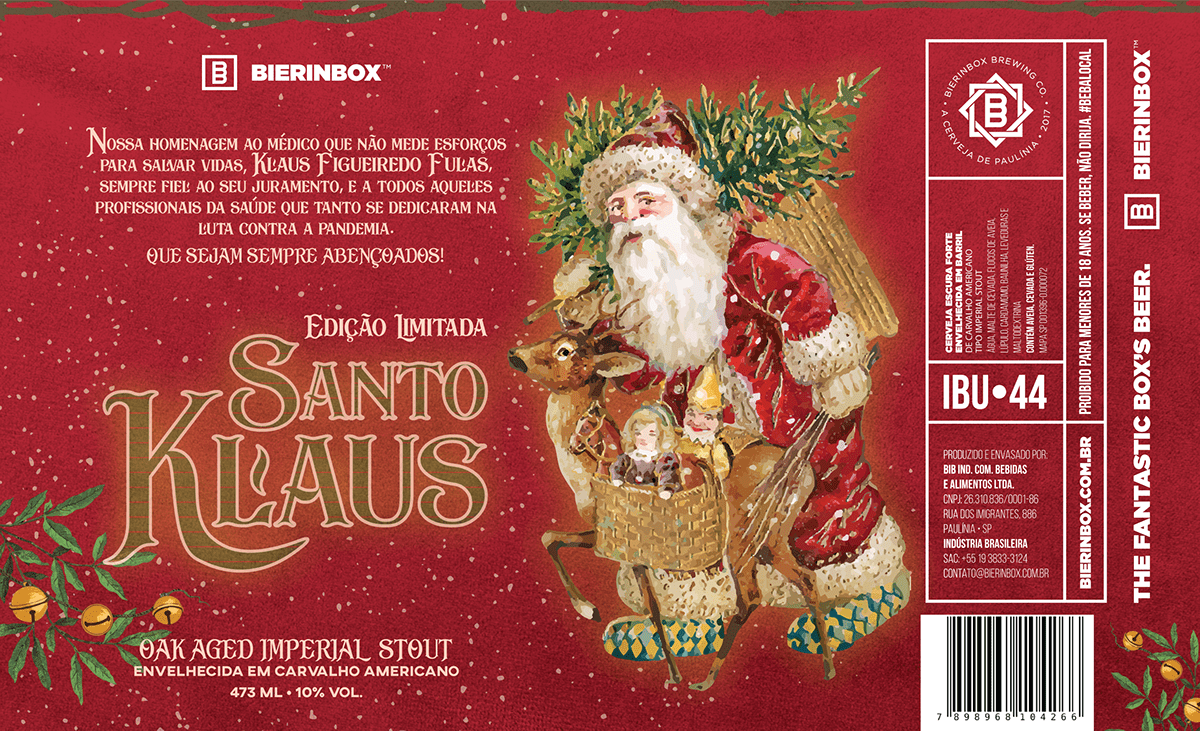 beer design beer label cerveja artesanal cervejaria Christmas embalagem de cerveja natal Papai Noel rótulo de cerveja santa klaus