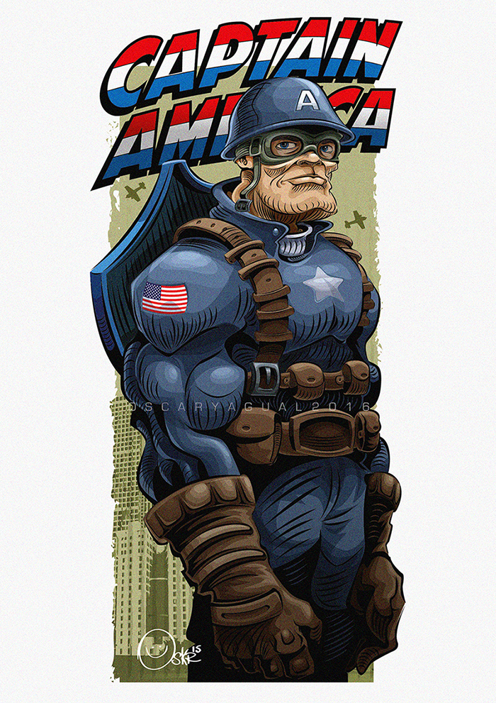 #illustration #avengers #CaptainAmerica #Wacom  #DigitalArt #Vector