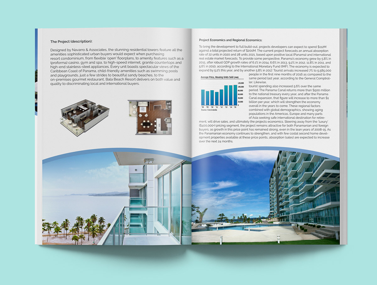 brochure magazine invest real estate Travel property print book