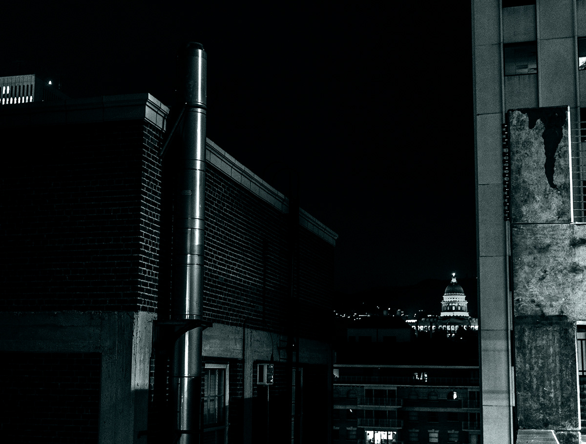 city night downtown SLC utah lights SKY dark