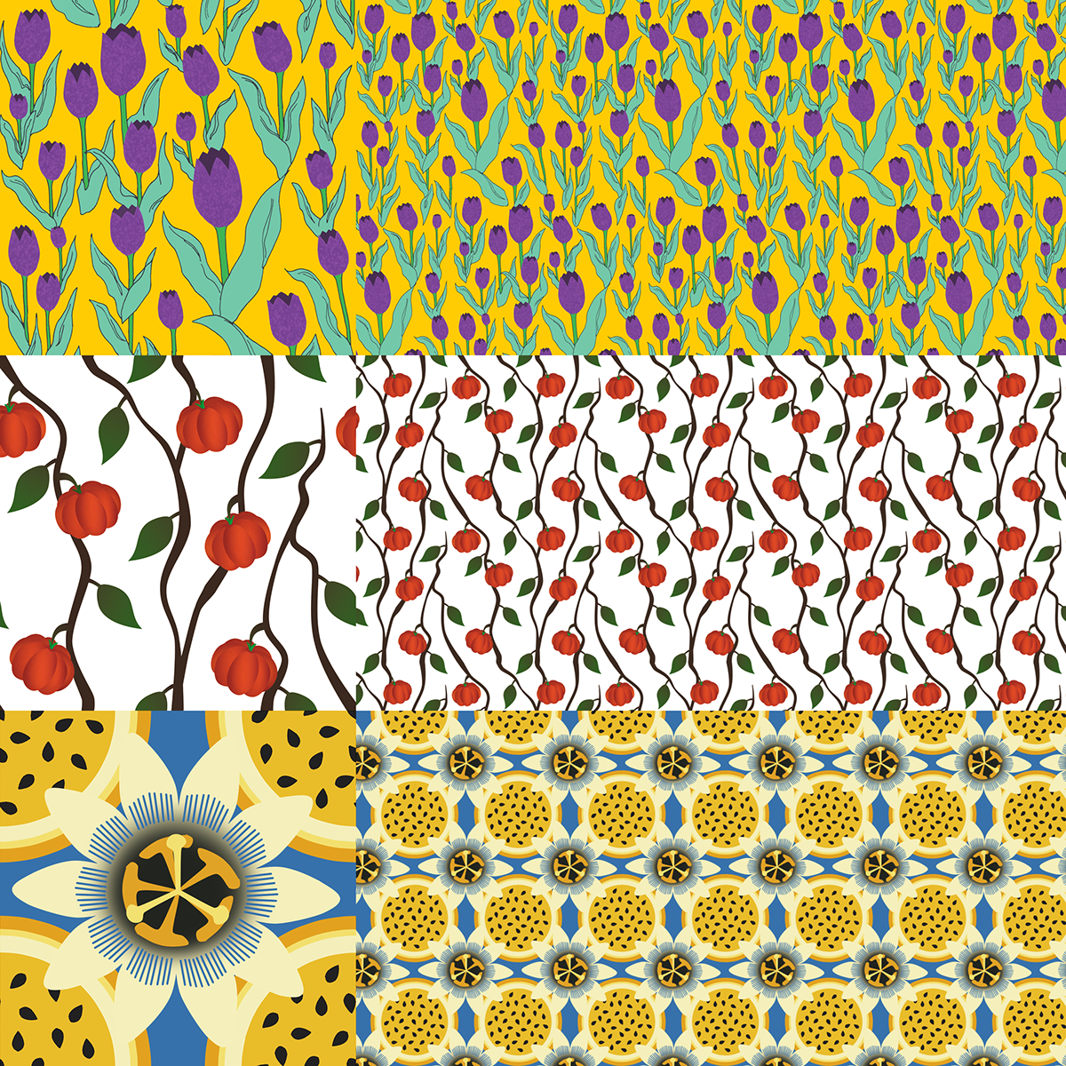 pattern gaya Gaia spring flower bug summer Fruit ILLUSTRATION 