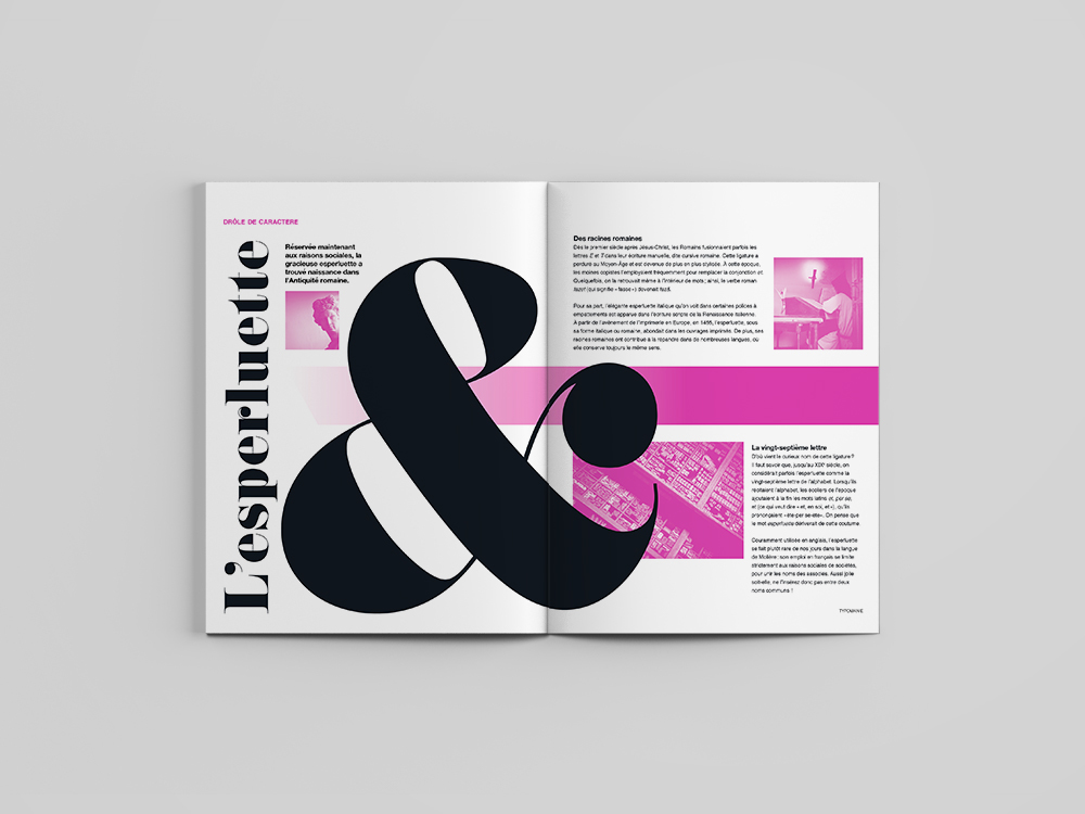 typography   magazine Layout ampersand history editorial magazine layout grid spread