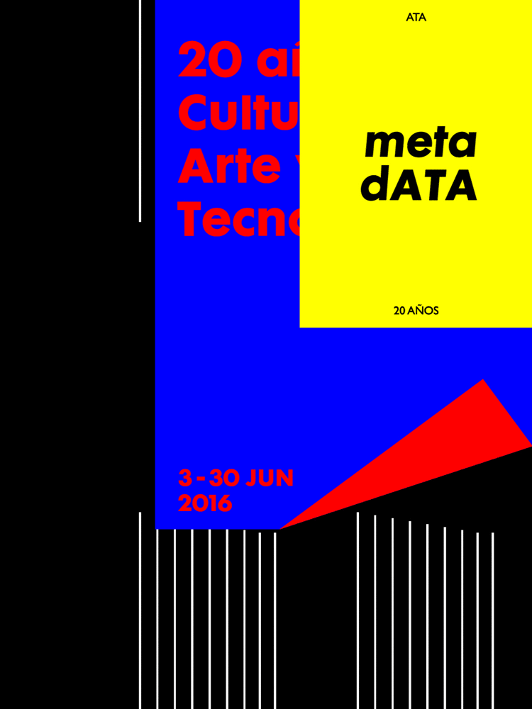 metadata ata Alta Tecnología Andina videoart tv poster installation electronic art IS Creative Studio lima peru culture art