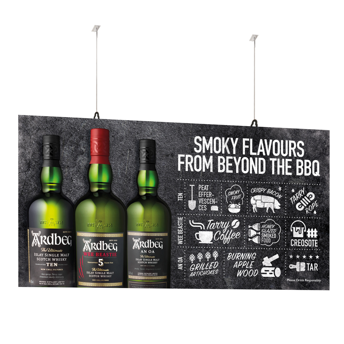 BBQ graphic design  smoke Whisky