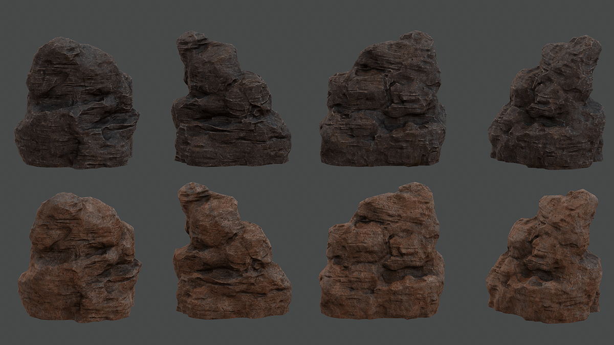 environment rock rocks game assets lowpoly PBR hq textures Quixel ddo