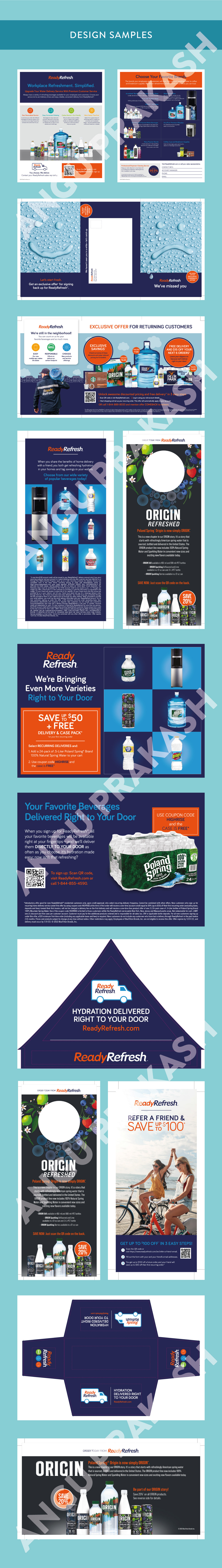 print ads Magazine Ads portfolio bottle hanger package design  post cards flyers inserts