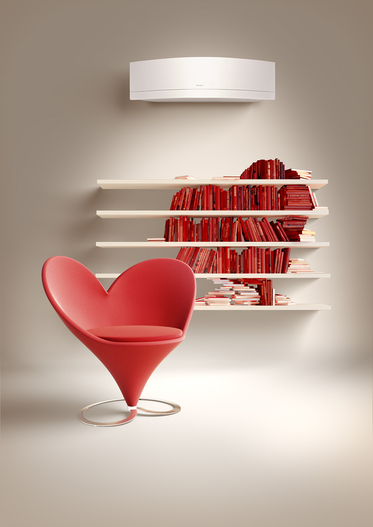 Love heart daikin red books Piano Heart Shape valentine