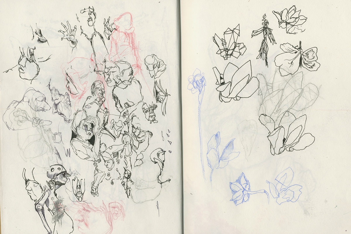 watercolour pen ballpoint Fineliners irish dublin sketch sketchbook doodles ideas design Work  progress