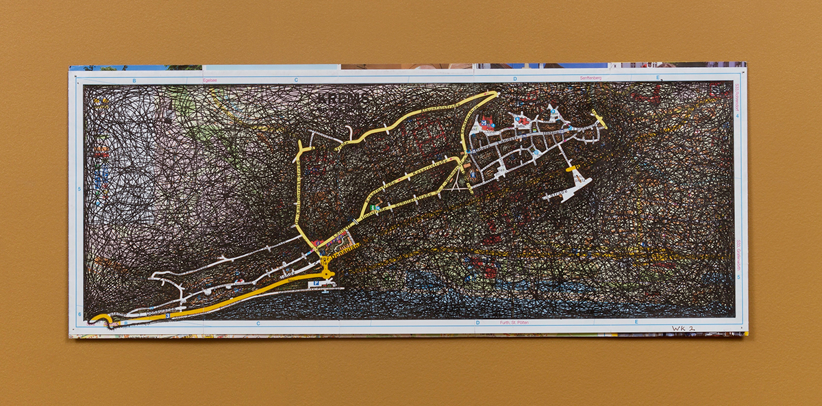 walking Mapping krems austria installation journaling