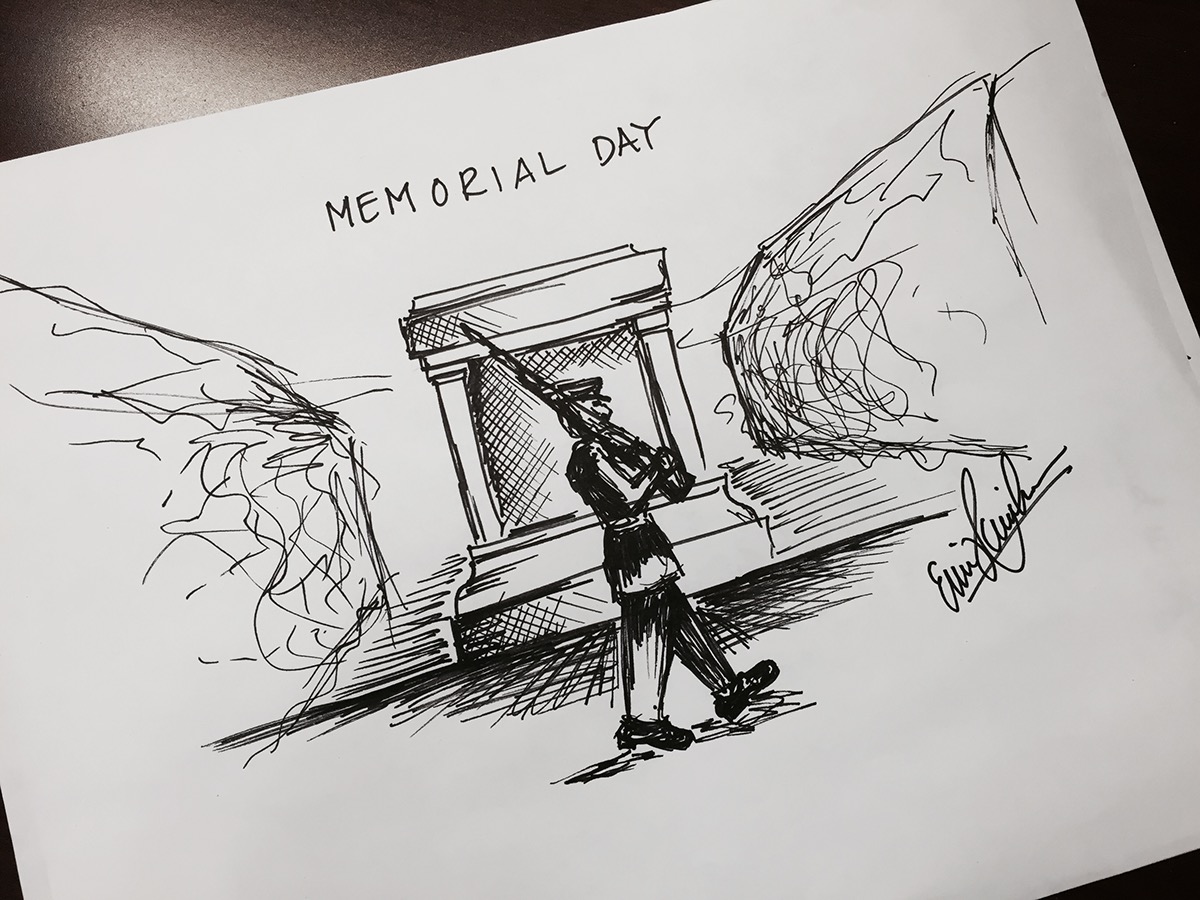 memorial day Honor Guard arlington cemetery