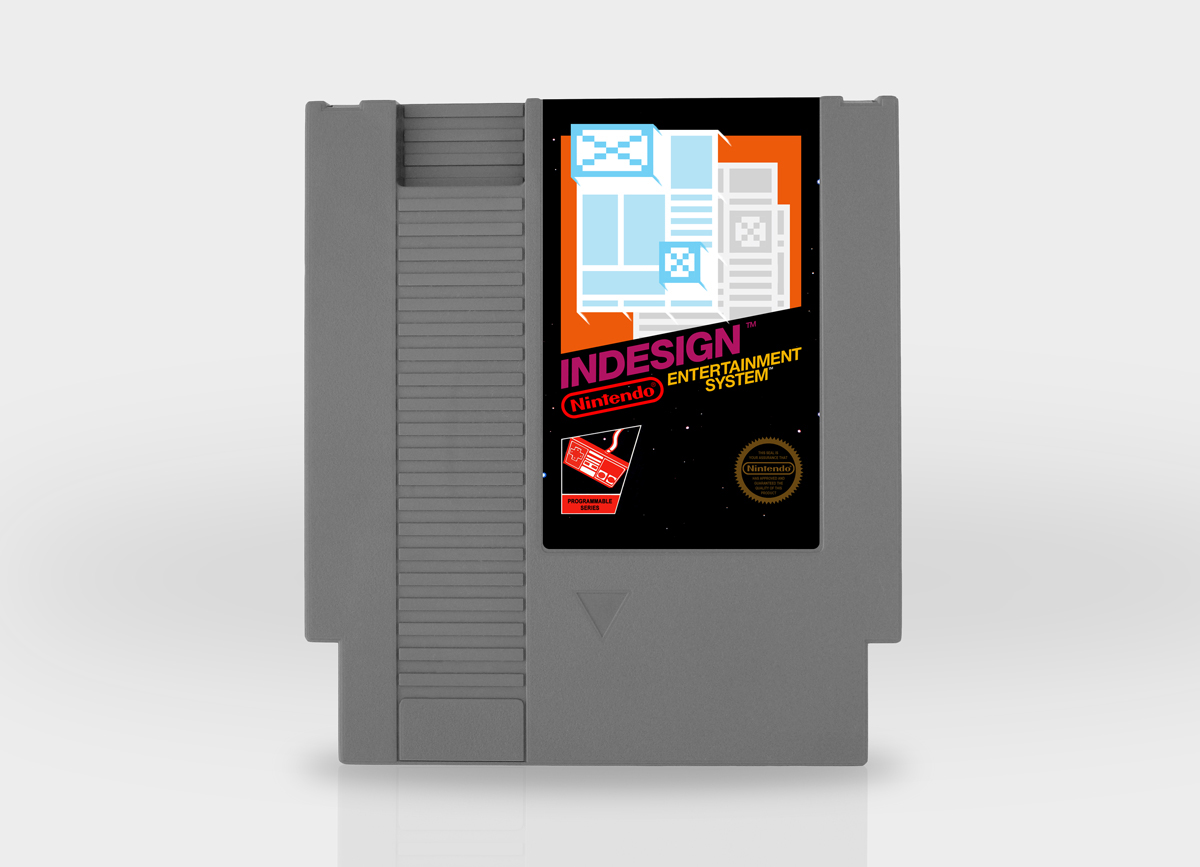 adobe Creative Suite Nintendo NES 8-bit video game Illustrator photoshop InDesign