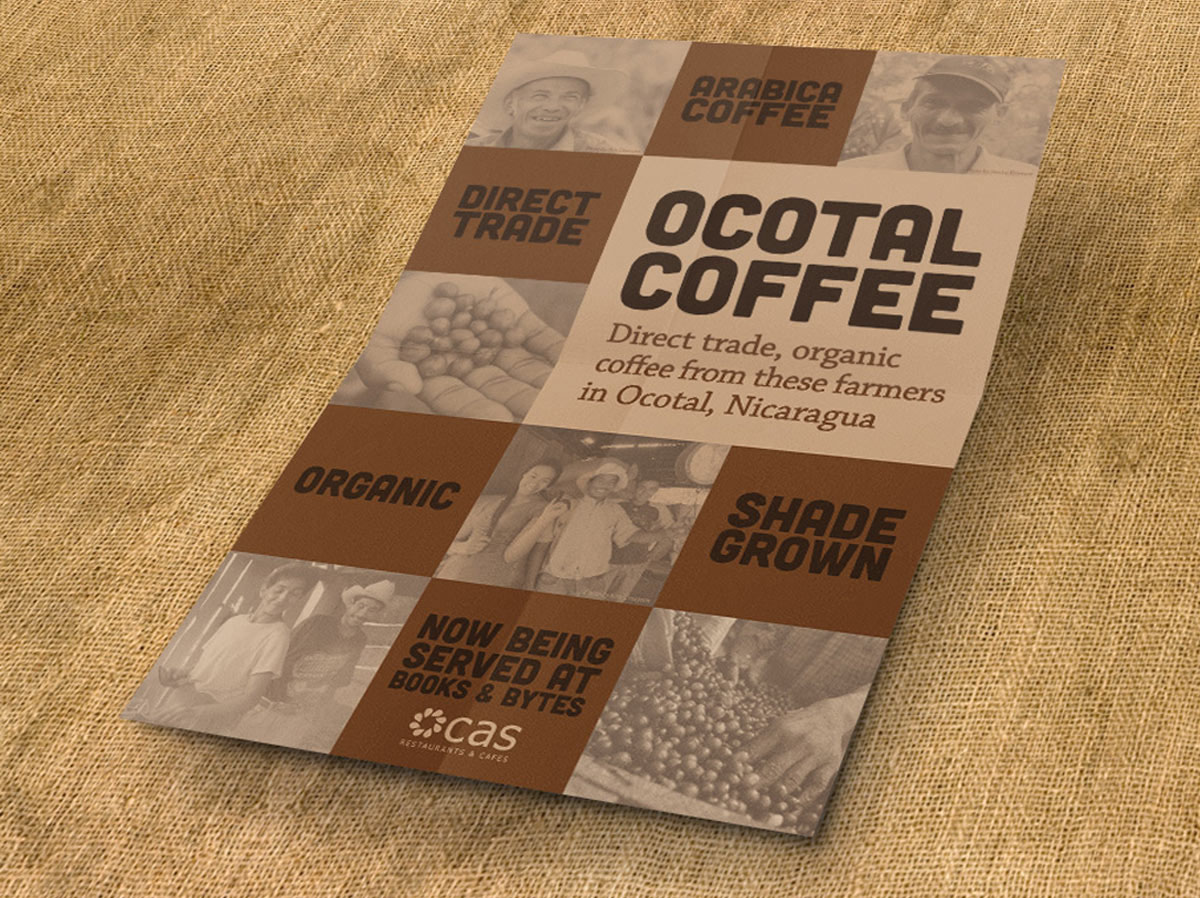 Books & Bytes Ocotal Coffee Coffee organic direct trade