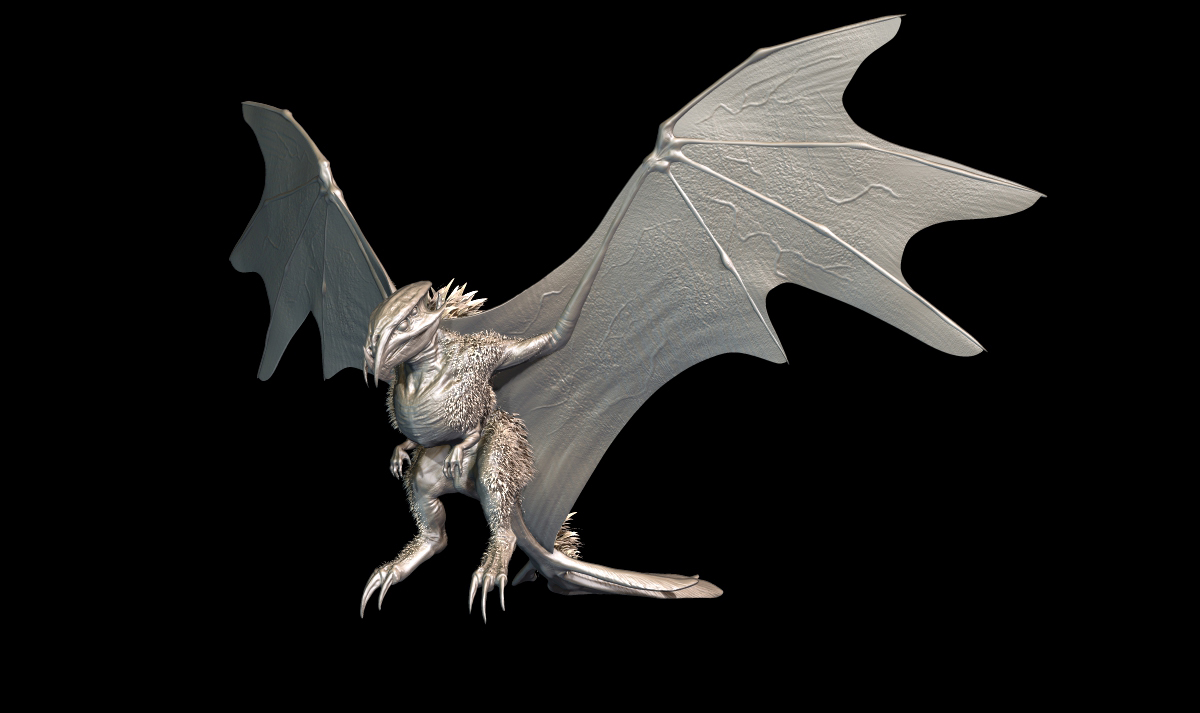 Zbrush Character creature design anatomy dragon bird fantasy sculpture 3D model