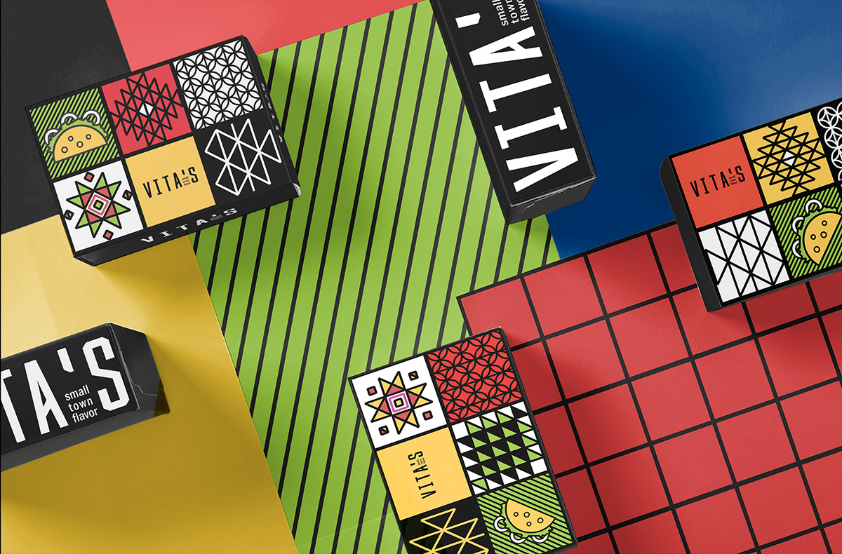identity logo Packaging Mexican Food  tiles Patterns