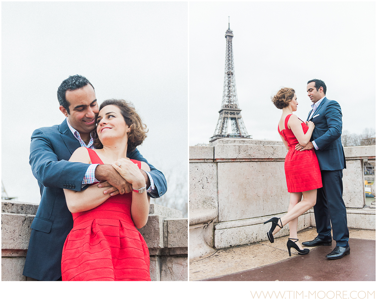 engagement wedding Paris couple Love anniversary
