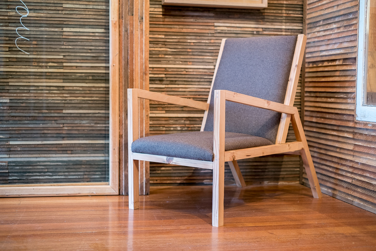 handmade Melbourne wood furniture upholstery wool