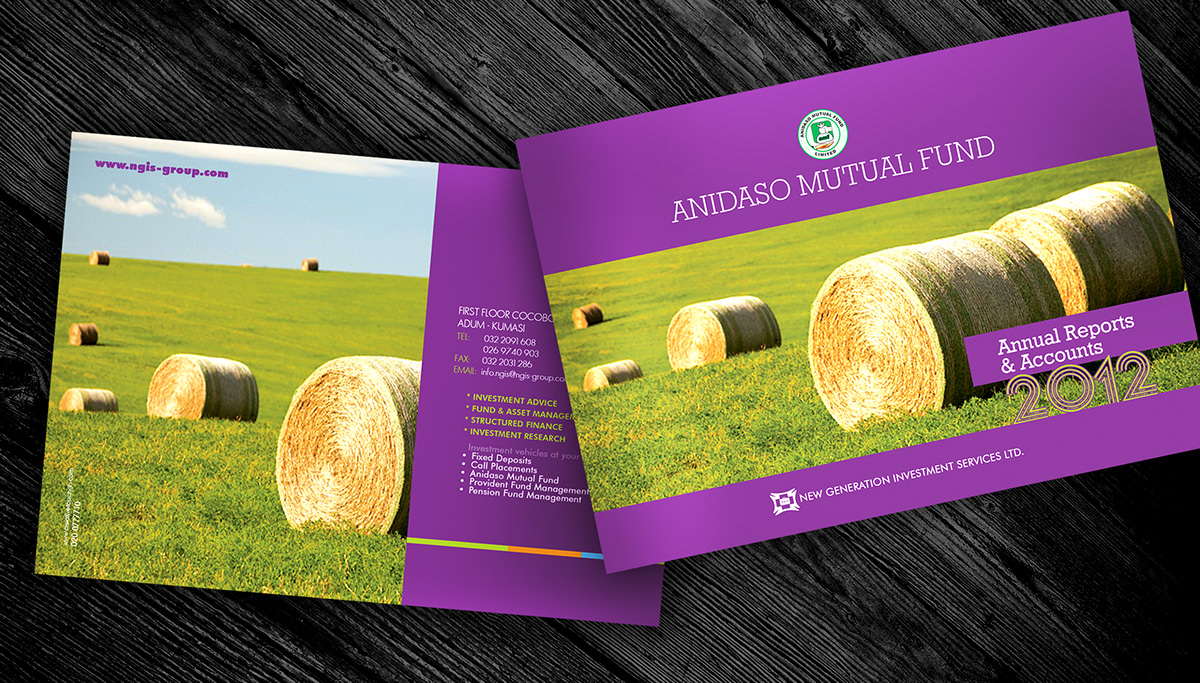annual report harvet brochure  Hay bales Nature