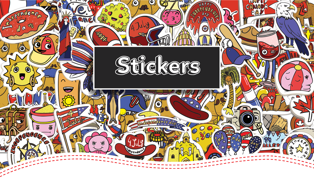 stickers imessage festive holidays Stickerpack vector ios cute icons app