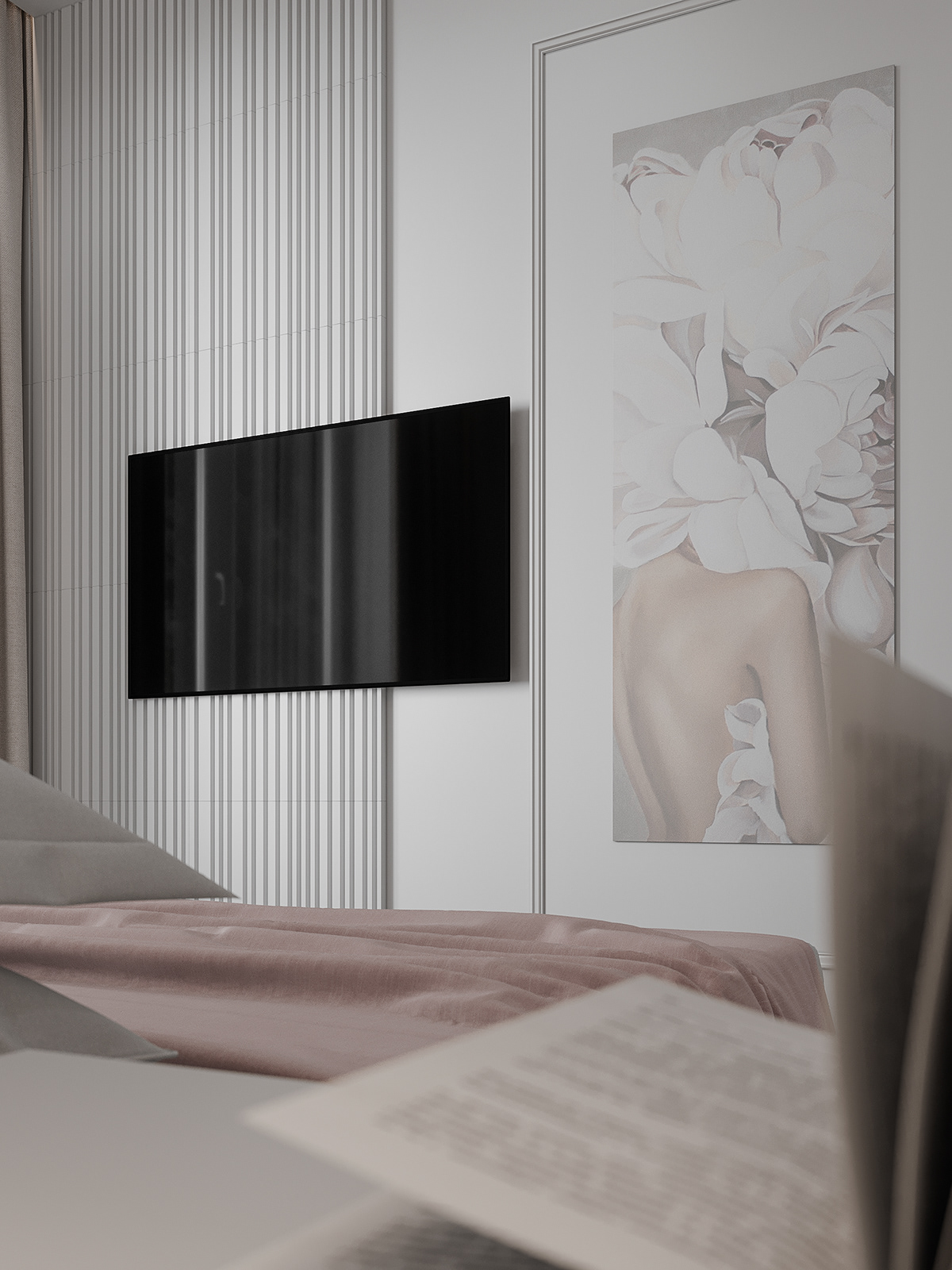 3D archviz bedroom design home Interior visualization дизайн интерьер спальня