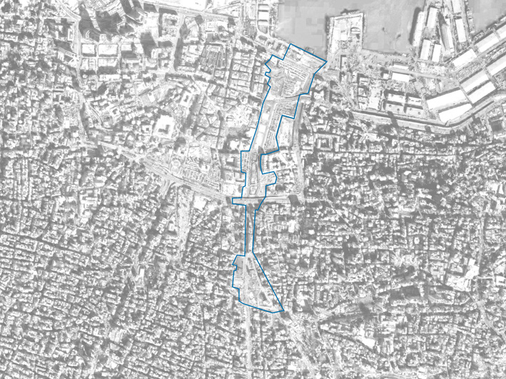 urban planning Beirut lebanon green line boundary shared space public space procession culture mobility history Masterplan network