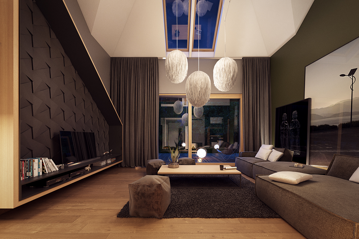 house home Interior design poland poznan wood color cosy