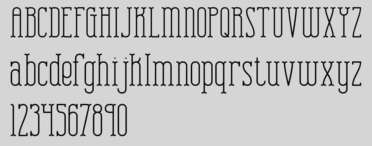 typograpy font movie Title