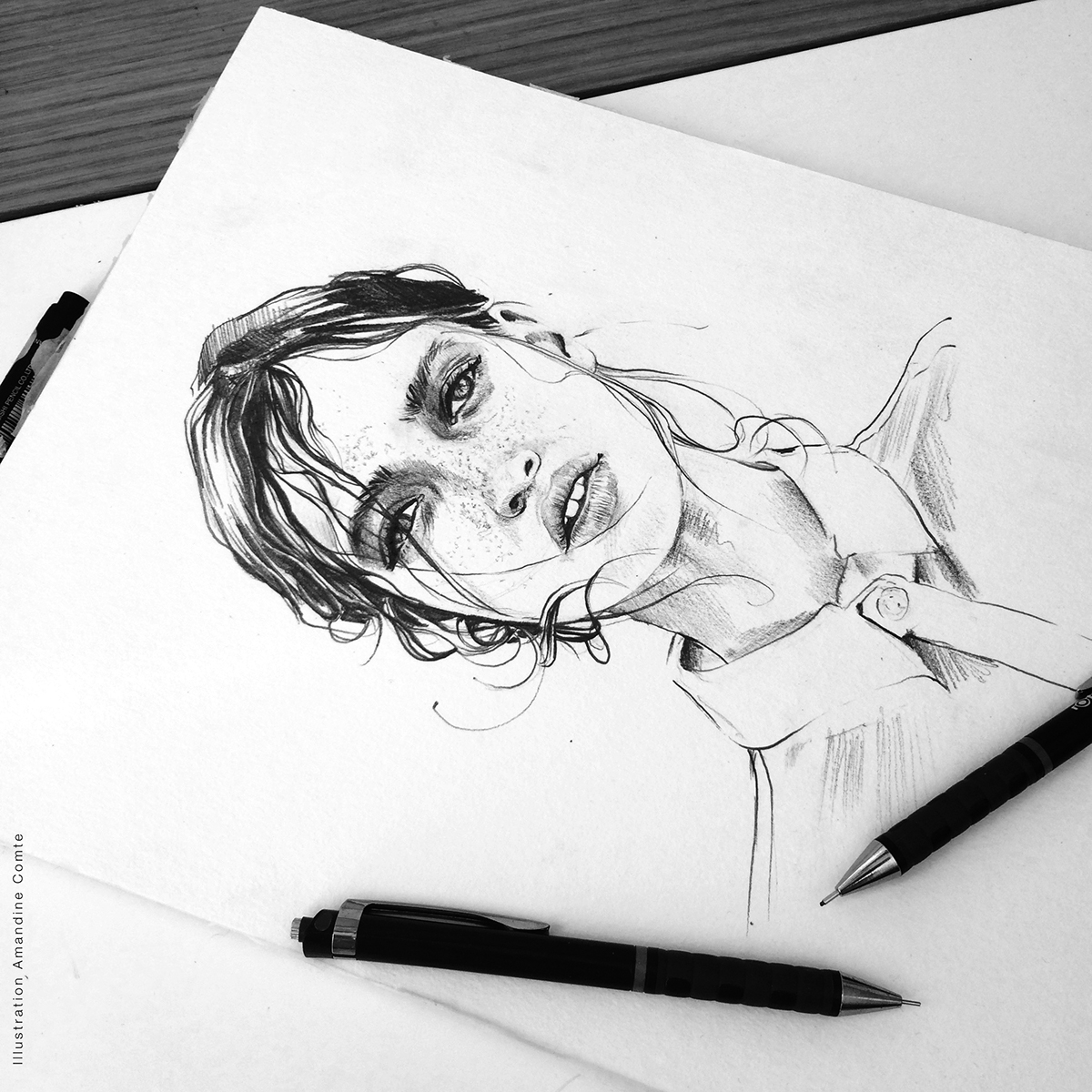 portrait sketch paint pencil sketchbook beauty fashionillustration art artwork