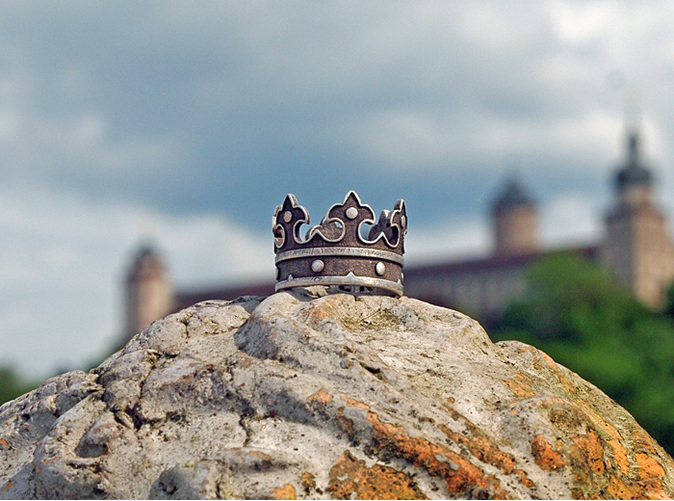 crown king queen silver Shapeways ring Pookas Michael Mueller 3d print 3d printing