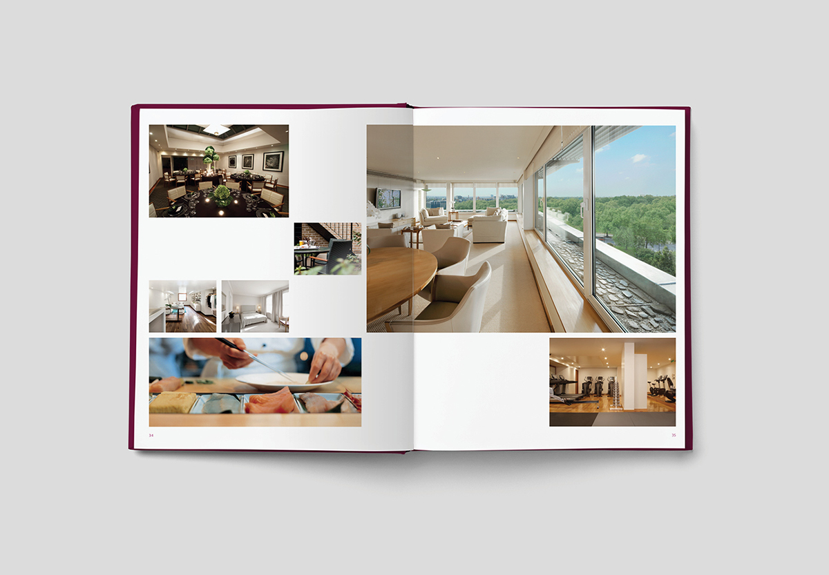 design graphic design  book print casebound copper foil lay-flat binding property architecture metropolitan hotel