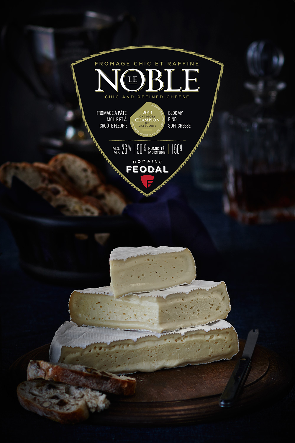 Packaging emballage Noble Domaine Féodal fromagerie Cheese
