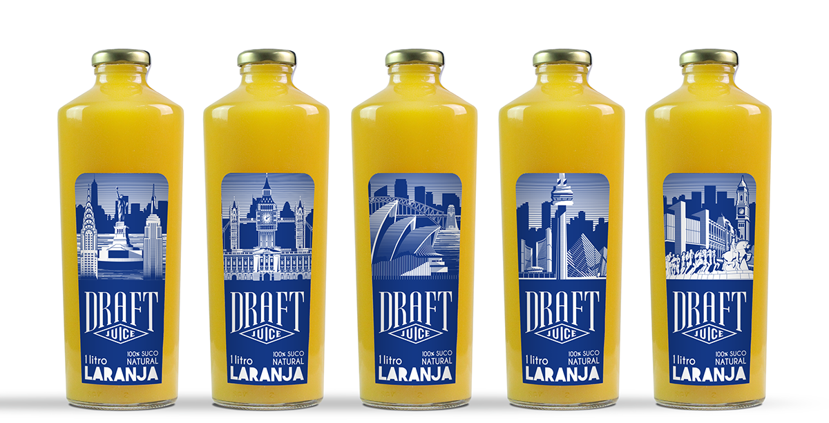 juice orange branding  labels city vector