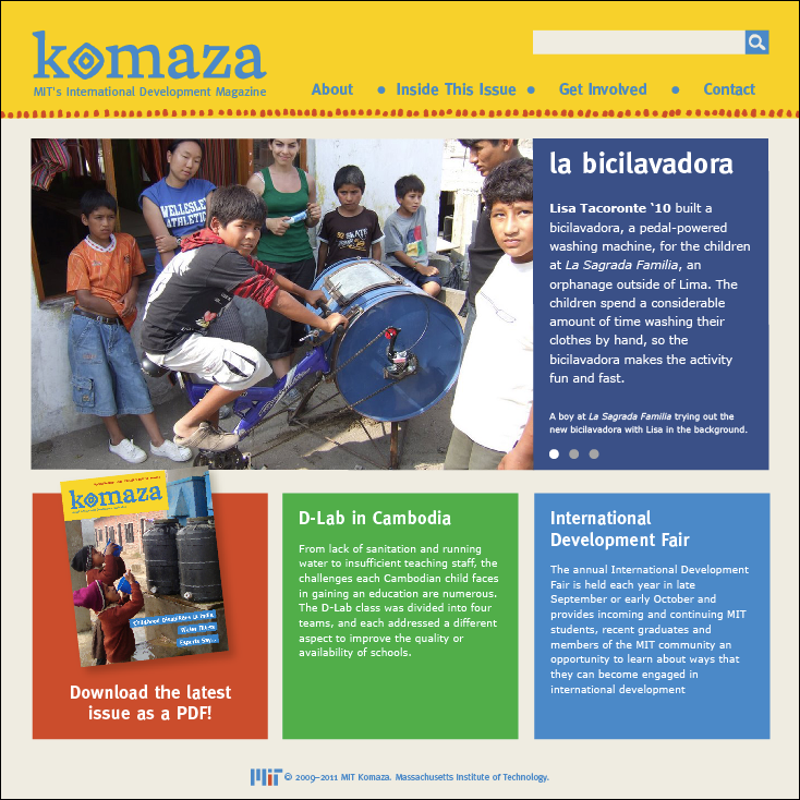 newsletter magazine global issues color MIT Developing countries