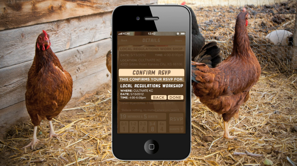 iphone  Application app Urban chicken farming user Experience graphic design interaction information kansas city art KCAI