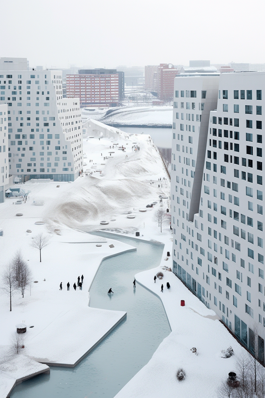 architecture archviz Render exterior visualization 3D residential Russia ai