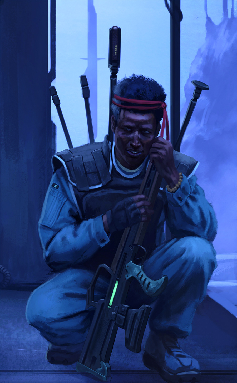 pirate Trooper soldier mercenary digital painting Vis Dev Visual Development Sci Fi
