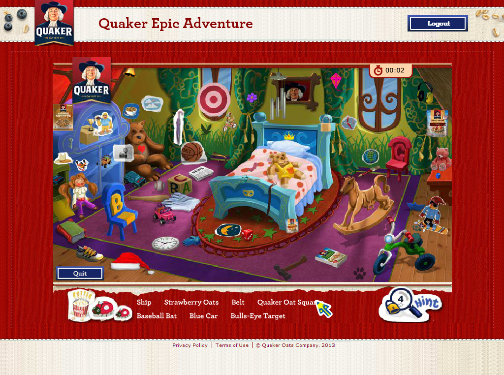 Creative Director advergame mini-game ad campaign quaker Quaker Oats