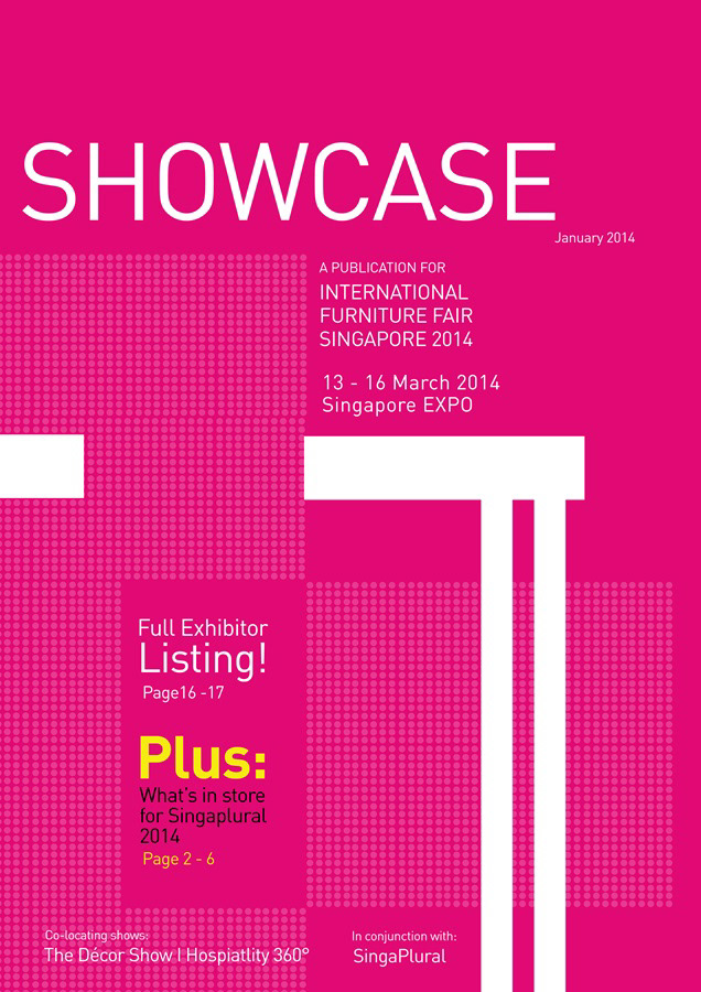 brochure showcase furniture minimalist publication