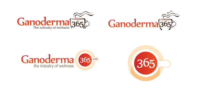 Coffee logo identity Webdesign Ganoderma tea