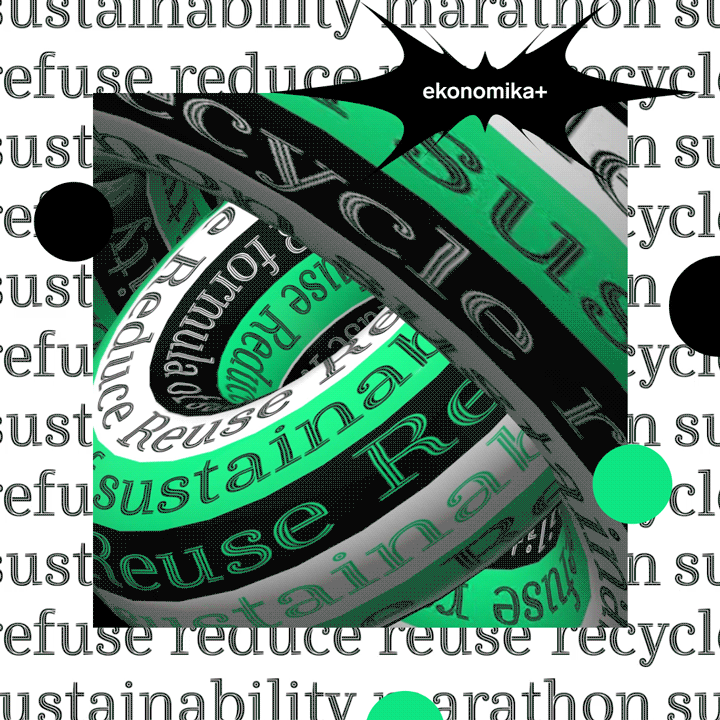 eco design event identity formula of sustainability identity logo motion recycle design sustainability design sustainability marathom typography motion