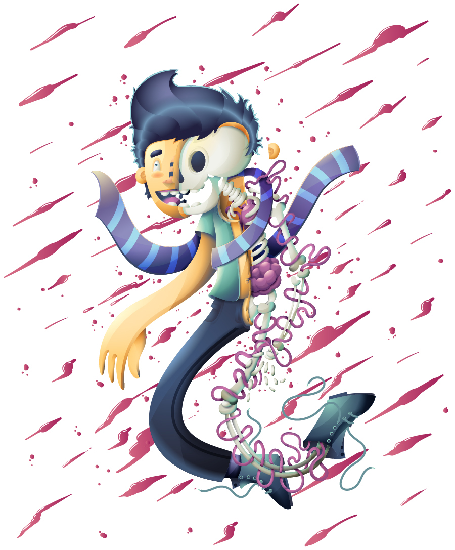 digtal art Illustrator vector color chiclobite vector art ilustracion diseño de personaje