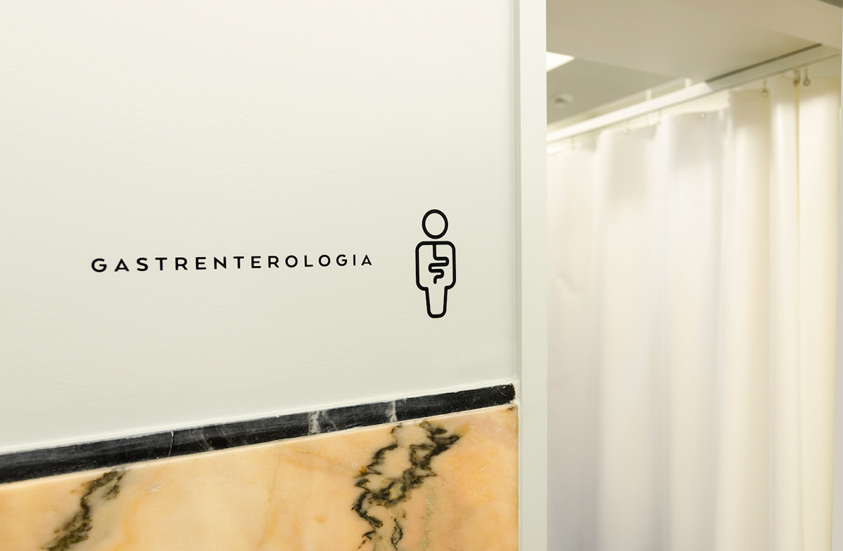 medical clinic doctor rx Análises clínicas Imagiologia salmon logo stationary Signage Icon Responsive Web
