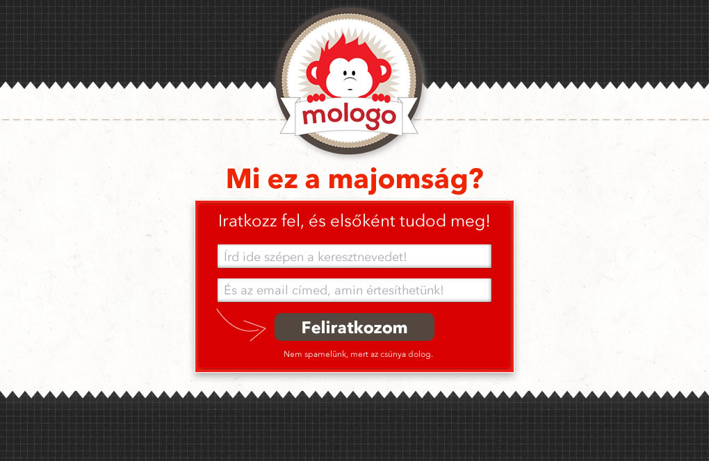mologo logo Logo Design monkey red tanfolyam Webdesign landing brand