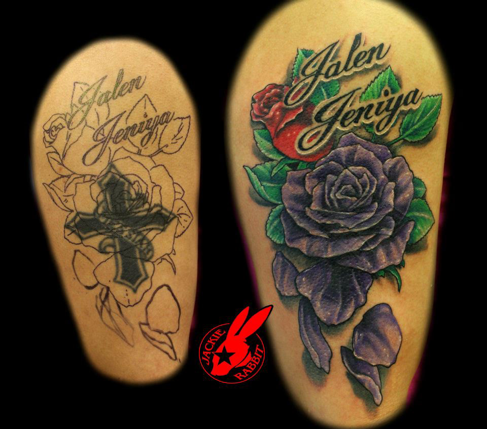 tattoo  tattoos  Jackie Rabbit ink inked Master artist color portrait realistic creepy sexy