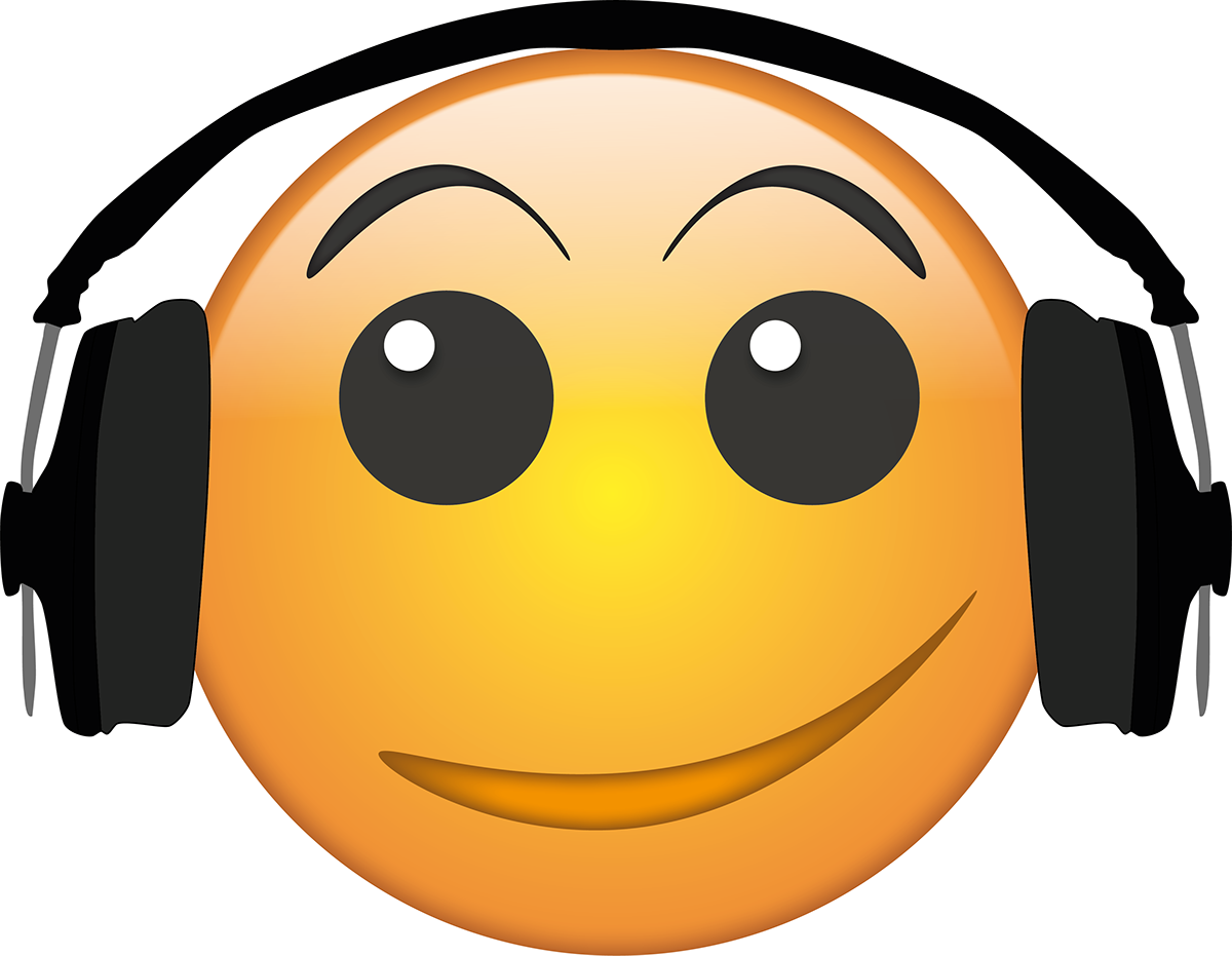 Headphones Emoji Icon. 