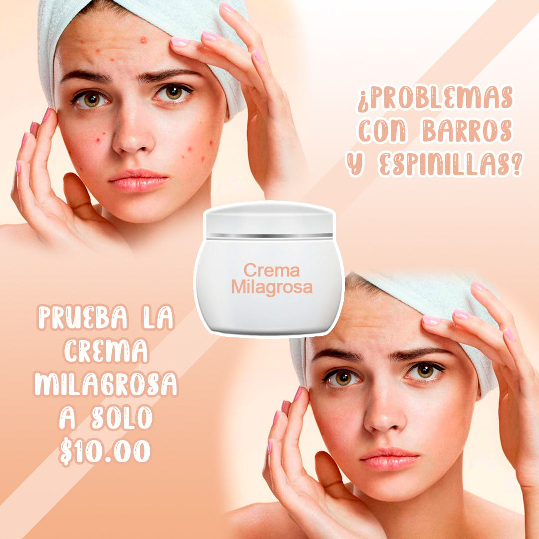 beauty cara cosmetics crema Crema Milagrosa edición espinillas photoshop piel skin care