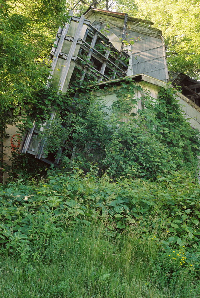 Site-specific Urban landscape archaeology home Erie Canal Utica Sculpture Space  environmental sculpture abandoned house