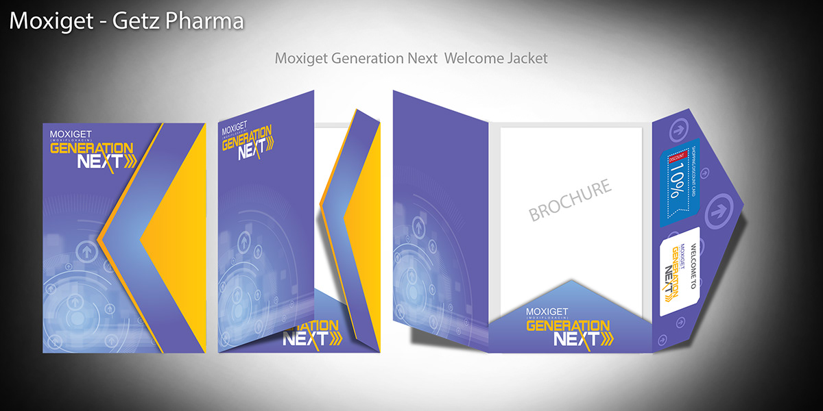 Getz Pharma Moxiget pda folder teaser jacket generation next logo