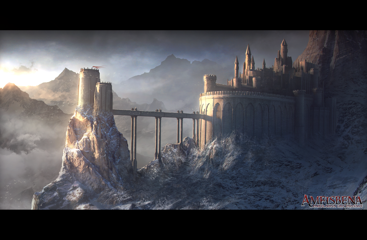 Adobe Portfolio rpg ILLUSTRATION  fantasy book  game  Castle amfisbena