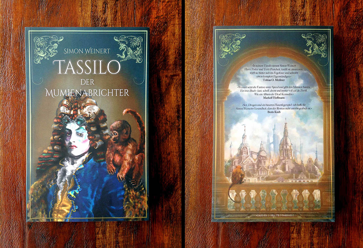 baroque Character imaginary fantasy engraving book cover editorial